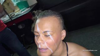 Black babe sucking off white cocks before getting laced ...-7