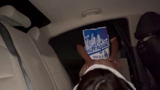 Real Couple Sex A quickie in the backseat-8