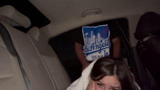 Real Couple Sex A quickie in the backseat-9