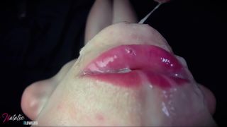 Female pov.Messy sloppy deepthroat,Cum in Mouth-0