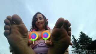 Princess Bella Soles - Topless elf feet outdoors video! - femdom - femdom porn femdom vibrator-0