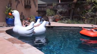 Femdom porn Femdom porn  Custom Fetish - Vivian n Madison Chillin on Inflatables - Table -5
