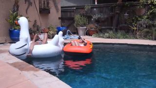 Femdom porn Femdom porn  Custom Fetish - Vivian n Madison Chillin on Inflatables - Table -9