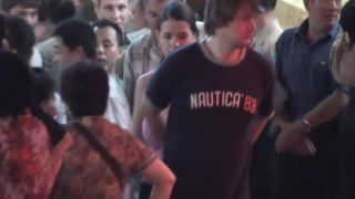 Candid – slim and stacked babe walking - Big boobs-4