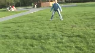 Blowjob and fuck in public park-0