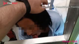 While I work, the clients wife sucks my cock Amazing surprise betrayal-8