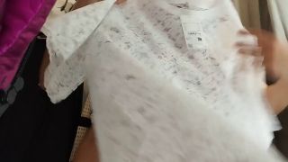 PinkyMadame - Sexy and naughty MILF trying on clothes naked-4