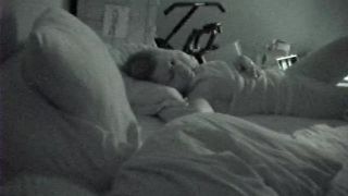 Horny girlfriend fingering pussy on the bed. hidden cam-0