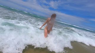 Letting Horny Strangers Watch Me Stuff My Swimsuit In My Ass On Public Beach 1080p-9