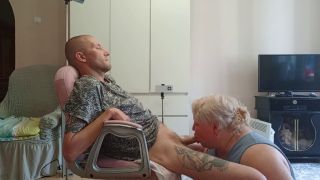 bbwsexi9 - wife watches mother-in-law doing deep blowjob and swallowing cum-7
