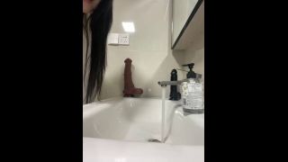 fetish Xyebobs Fucking A Dildo With Condom Xyebobs-4