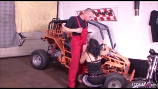 adult video 27 hypnohub femdom fetish porn | German mechanic men fists customer in the workshop | brunette-1