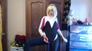ManyVids presents Annabelle Bestia - gwen stacy tries on her costume - teens - teen -7
