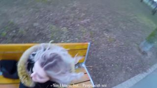 Eva Elfie Cute Teen Suck Cock Public in the Park (Amateur porn)-6
