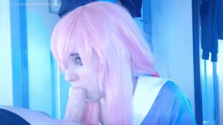Onlyfans - Honry Yandere Girl Gives Rough Blowjob, Bounces Her Big Ass In Reverse Cowgirl, Multiple Cum On Miss - Onlyfans-1