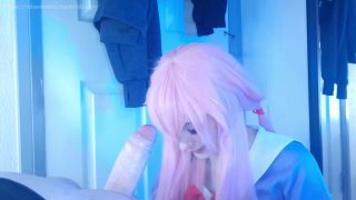 Onlyfans - Honry Yandere Girl Gives Rough Blowjob, Bounces Her Big Ass In Reverse Cowgirl, Multiple Cum On Miss - Onlyfans-4