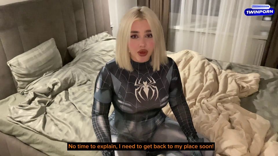 Blondessa - Spider Girl took a dick in her pussy to get back to universe. - Doggystyle