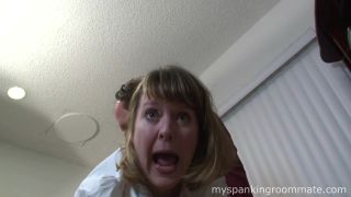 porn clip 30 My Spanking Roommate – MP4/Full HD – Clare Fonda – Clare Spanked By Neighbor, gay fetish gear on fetish porn -7