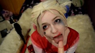 Bat Maisie in 25 POV Harley Quinn Blowjob,  on teen -9