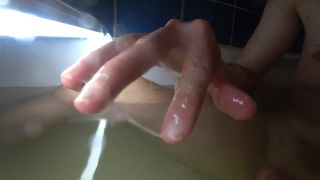 Massive eruption of sperm underwater Masturbation in the bathroom - Eruption-9