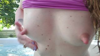 free adult video 43 yummyfreshMILFmilk – Milky Messy Hot Tub JOI Outdoors - tit sucking / nipple fetish - fetish porn nylon femdom-9