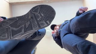 PETITE PRINCESS FEMDOM: DOUBLE POV SPITTING AND DIRTY SNEAKER SOLES WORSHIP 1080P - Shoe licking-7