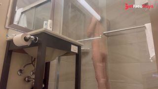 [GetFreeDays.com] Glass Door Shower Washing Adult Leak March 2023-4