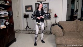 Hairy Evanenordstern Stripedoutfitblackmask Hd - Hairy Pussy-1