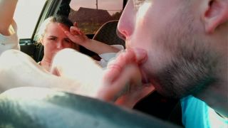 xxx video 17 FOXYANDZAZ - A Horny Taxi Driver Licked My Feet Instead Of Paying For The Ride | foot play | feet porn fur fetish-9