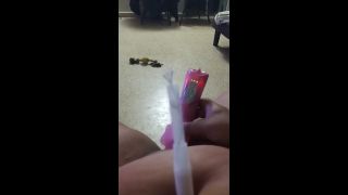 Bellybuttonlady87 - Fucking my navel with tampax and using a dick plush to fuck me too-5