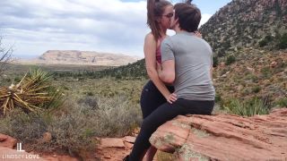 Lindsey Love - Cute Couple Have Sex on Public Trail - LindseyLove-1