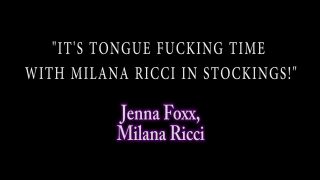 Jenna Foxx, Milana Ricci - Its Tongue Fucking Time-0