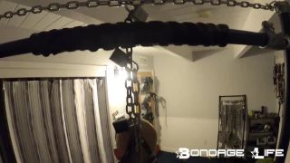adult xxx clip 4 heavy rubber fetish BondageLife – Strappado Squatting – Rachel Greyhound, bondage life on fetish porn-1