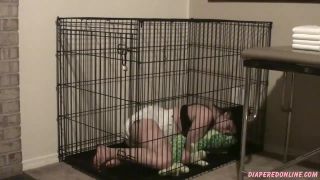 DiaperedonlineLucy Lucy Locked in Cage-9