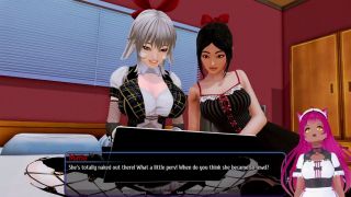Cunnilingus VTuber LewdNeko Plays Harem Hotel Part 47-0
