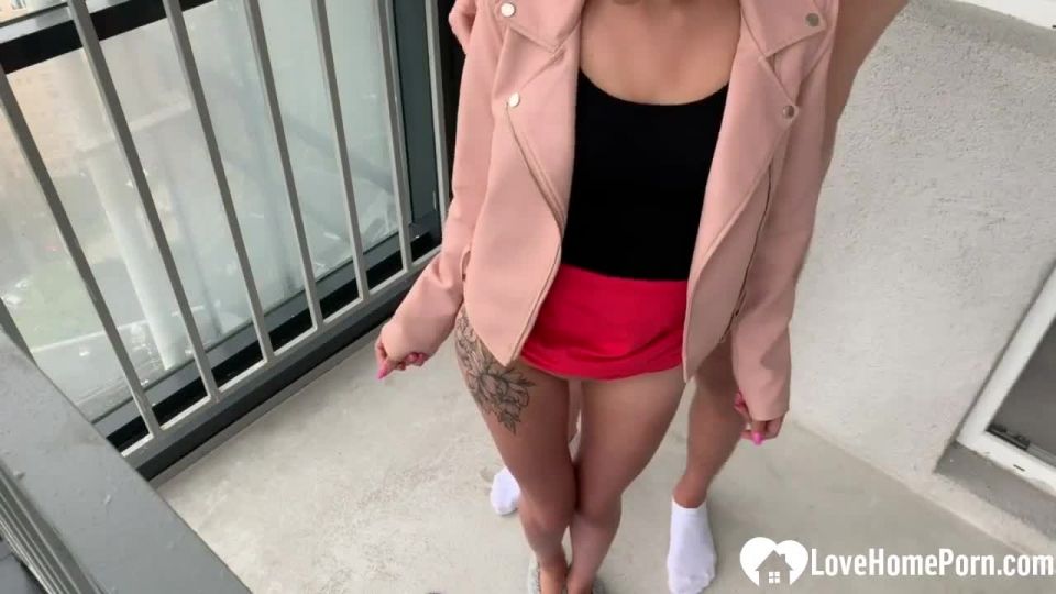 7426 Fucked My Skinny Girlfriend From Behind On The Terrace