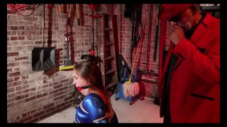 Mr Big is Ultra Girl bound and gagged in his lair - FullHD1080p-9