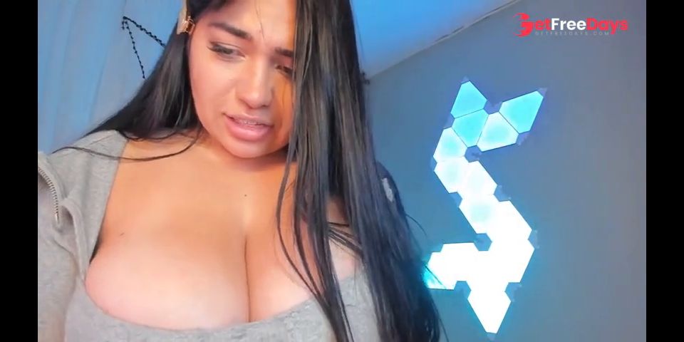 [GetFreeDays.com] Busty Latina enjoys showing off her beautiful breasts on the internet Porn Clip January 2023