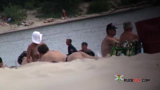 Barely legal youthfull naturist lays naked at the plage 3-6