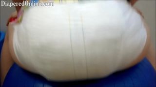 DiaperedonlineKimmie Kimmie Soggy Diaper on Bouncing Ball-3