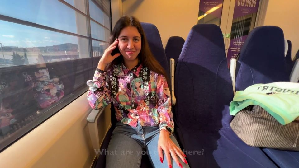 Shameless Girl Seduced A Guy On The Train And Gave Him A Blowjob In Public 1080p