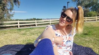 online adult clip 28 foot fetish food fetish porn | Aderes Quin – Public Park Self Worship | toe sucking-0