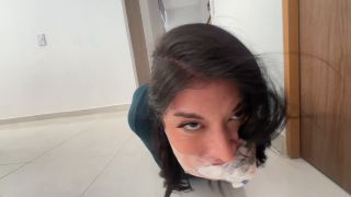 adult video 1 femdom united femdom porn | KinkyLifestyle - Simona Hogtied by Luana for some Foot Worship and Sock Stuffing - FullHD 1080p | femdom-9