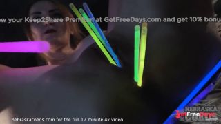 [GetFreeDays.com] Opening Up And Stretching Her Pussy And Asshole With Glowsticks Porn Leak July 2023-6