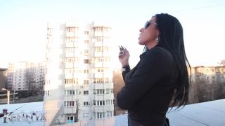 Humiliation on the balcony POV - Smoking-5