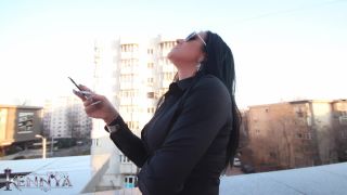 Humiliation on the balcony POV - Smoking-7