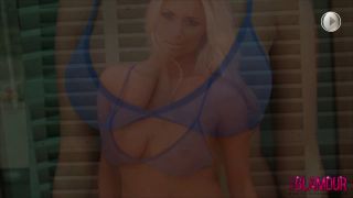 This Is Glamour 14 02 05 Cara Brett Seduces Us All In Sheer Blue Lingerie Tease – Full HD - Blue-1