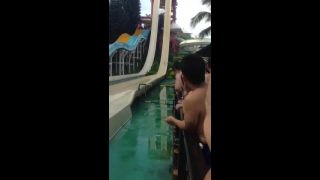 Accidental nudity on the water slide-1