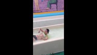 Accidental nudity on the water slide-7