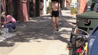 [GetFreeDays.com] Topless Mini Skirt Walk - Shy Goth shemale hardcore porn-7